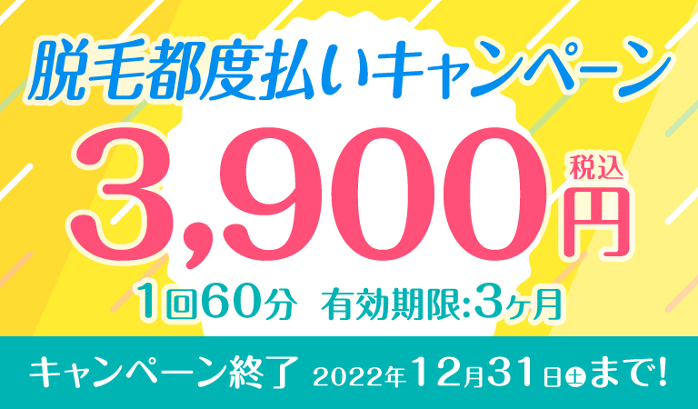 都度払い3900円キャンペーン