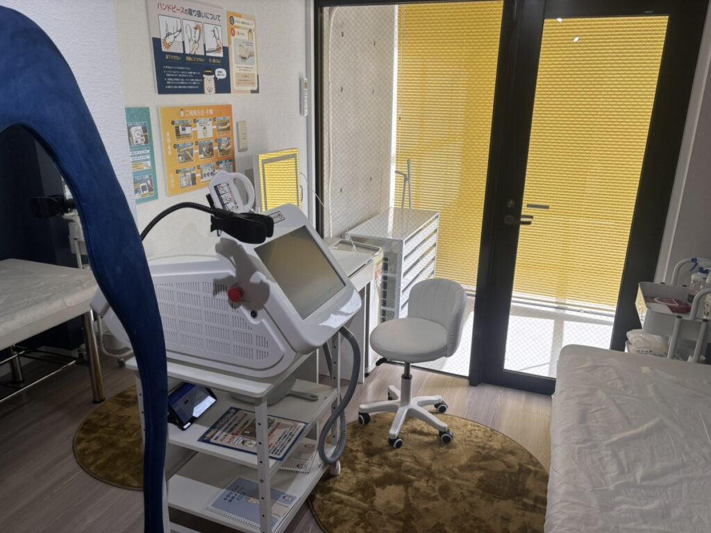 解放感ある脱毛スペース！